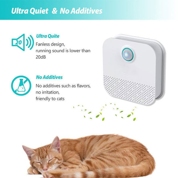 Smart Cat Odor Purifier for Cat Litter Box Deodorizer Dog Air Cleaner - Premium Pets from Teal Simba - Just $19.36! Shop now at PETGS