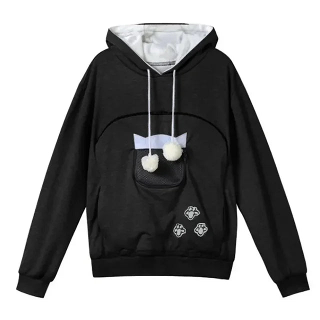 Sweatshirt Cat Lovers Hoodie Kangaroo Dog Pet Paw Dropshipping Pullovers Cuddle Pouch  Pocket Animal Ear Hooded Plus - Premium  from PETGS - Just $175! Shop now at PETGS
