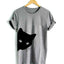 Cat Looking Out Side Print Women's T-shirt - PETPOY