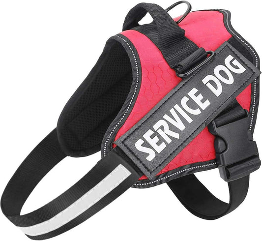 Dog Harness, No Pull Easy On and Off Pet Vest Harness, 3M Reflective Breathable & Easy Adjust Pet Halters with Nylon Handle - No More Tugging or Choking for Small Medium Large Dogs - PETPOY