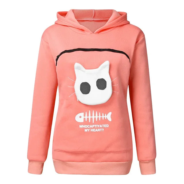 Sweatshirt Cat Lovers Hoodie Kangaroo Dog Pet Paw Dropshipping Pullovers Cuddle Pouch  Pocket Animal Ear Hooded Plus - Premium  from PETGS - Just $0! Shop now at PETGS