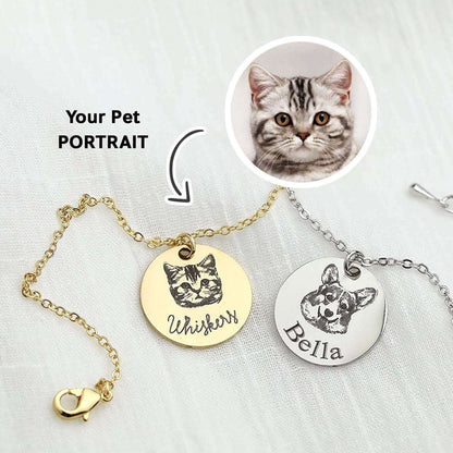 Personalized Pet Portrait Name Bracelet - PETPOY