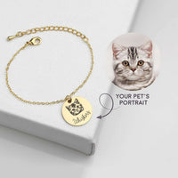 Personalized Pet Portrait Name Bracelet - PETPOY