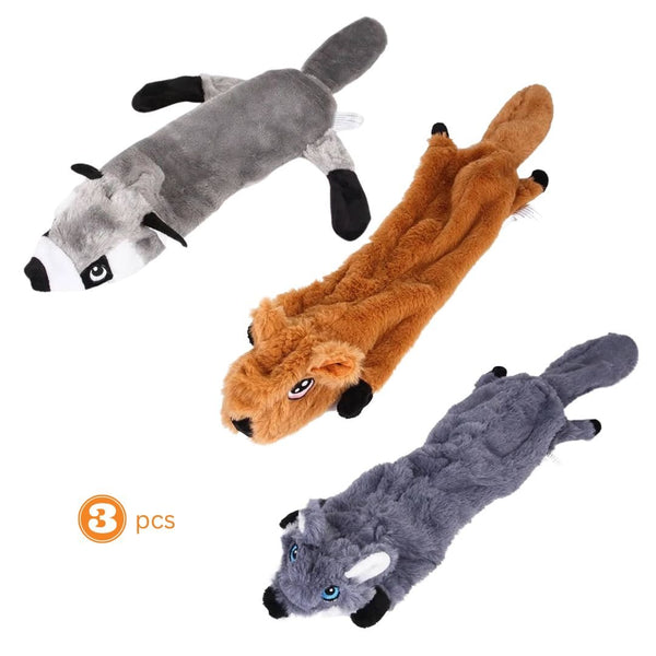 3 pcs assorted Dog Toys (No Stuffing) - Premium Toys from Teal Zeus - Just $23.74! Shop now at PETGS