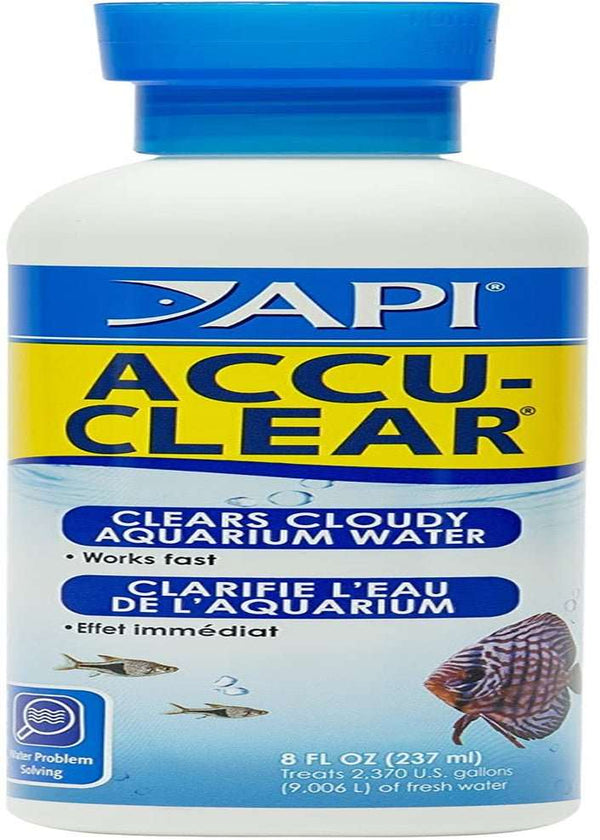 API ACCU-CLEAR Freshwater Aquarium Water Clarifier 8-Ounce Bottle - PETGS