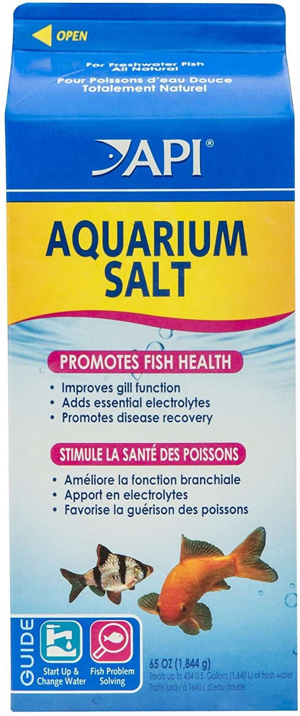 API AQUARIUM SALT Freshwater Aquarium Salt 65-Ounce Box - PETGS