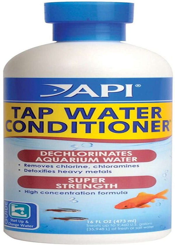 API TAP WATER CONDITIONER Aquarium Water Conditioner 16-Ounce Bottle - PETGS