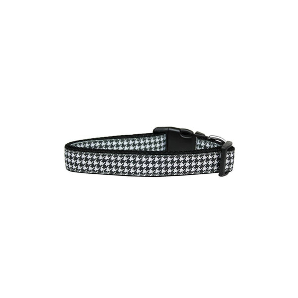 Black Houndstooth Nylon Ribbon Collar - Premium  from PETGS - Just $16.79! Shop now at PETGS
