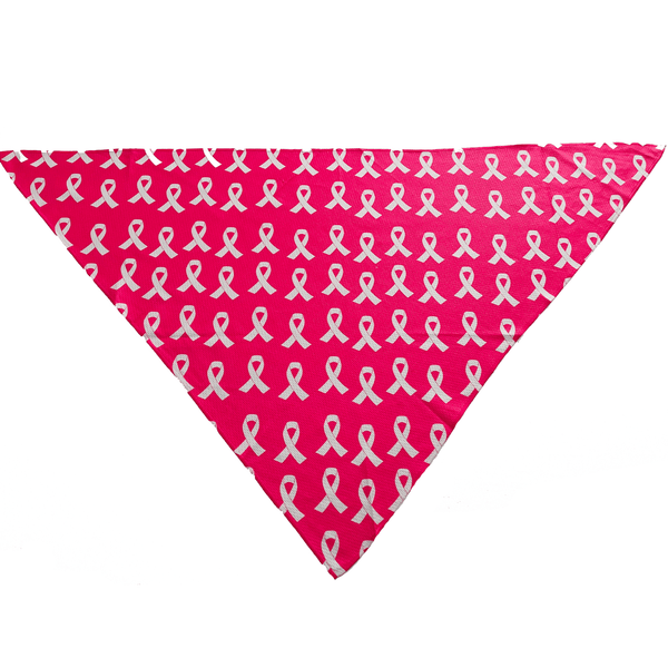 Breast Cancer Awareness Pink Tie On Dog Bandana - Premium Leashes, Collars & Petwear from Plum Semele - Just $7.46! Shop now at PETGS