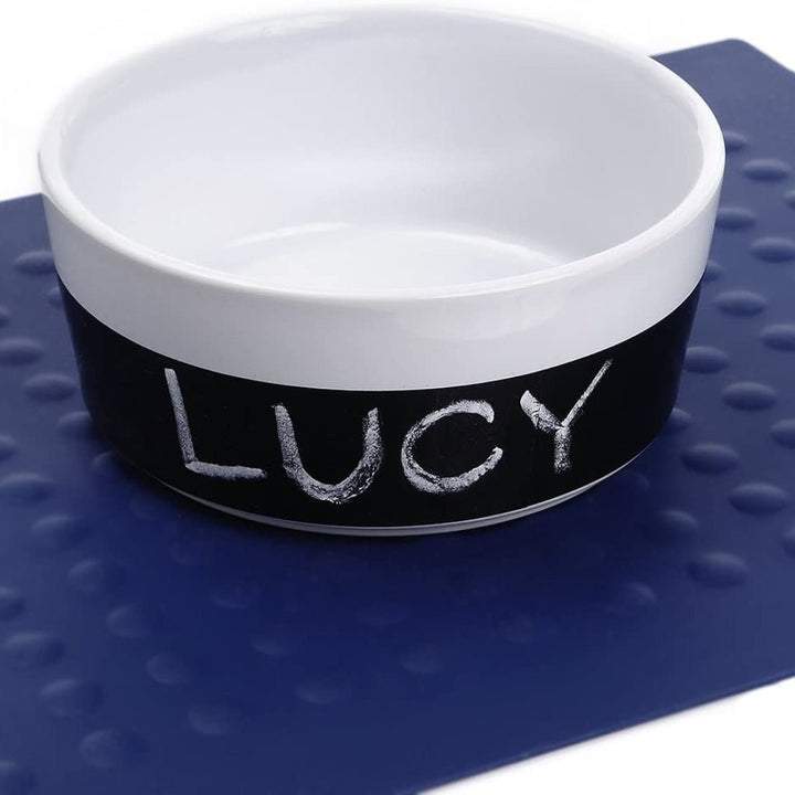 Chalkboard Ceramic Dog Bowl - Premium  from PETGS - Just $31.99! Shop now at PETGS