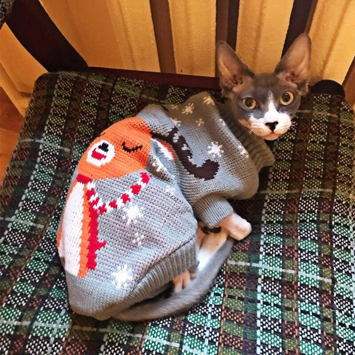 Christmas Cat Dog Sweater - PETGS