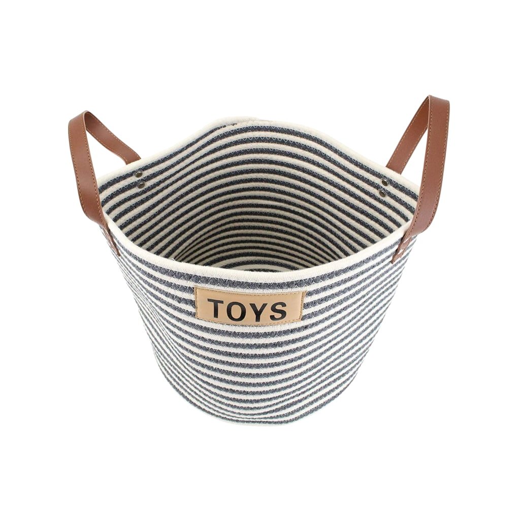 Cotton Rope Pet Toy Storage Basket - Premium  from PETGS - Just $33.59! Shop now at PETGS