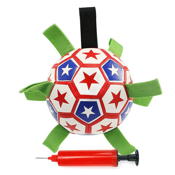 Dog Soccer Ball Toys with Straps, Interactive Dog Toy for Tug of War, - Premium Toys from Maroon Simba - Just $8.54! Shop now at PETGS