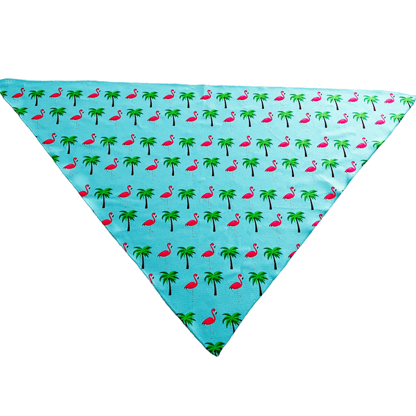 Flamingo Miami Vice Tie On Dog Bandana - Premium Leashes, Collars & Petwear from Plum Semele - Just $7.46! Shop now at PETGS