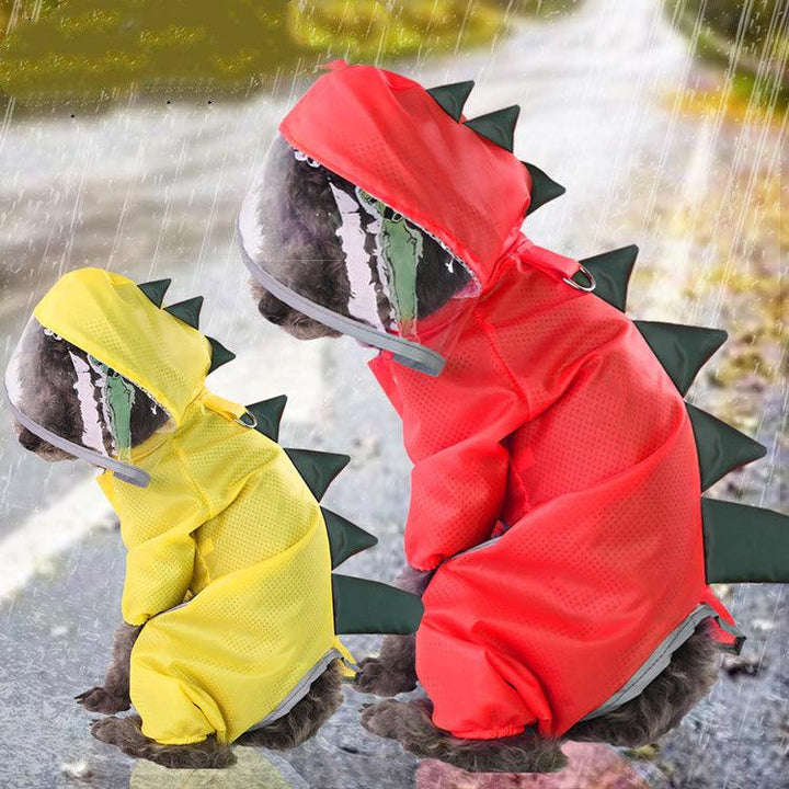 Four-legged Dinosaur Raincoat for Dogs - PETGS