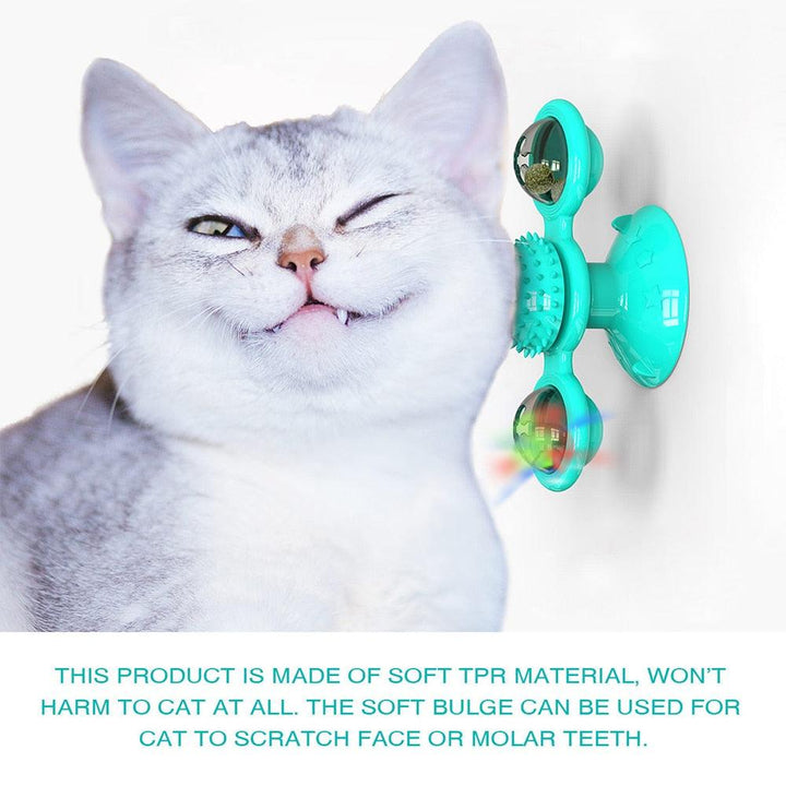 Funny Massage Rotatable Cat Toy - PETGS