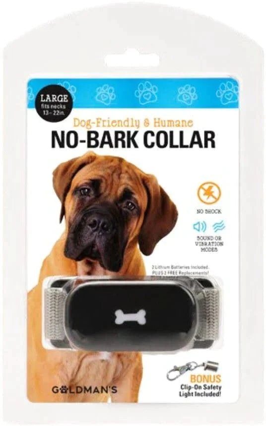 Goldman's No-Bark Training Dog Collar Friendly and Humane - Size Large - Premium Leashes, Collars & Petwear from Sky Pandion - Just $12.97! Shop now at PETGS