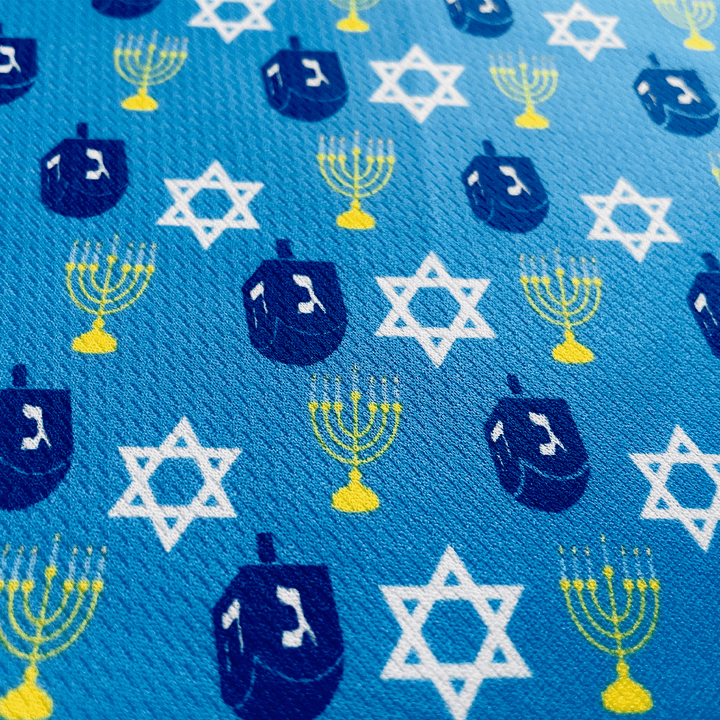 Hanukkah Blue Dreidel Tie On Dog Bandana - Premium Leashes, Collars & Petwear from Plum Semele - Just $7.46! Shop now at PETGS