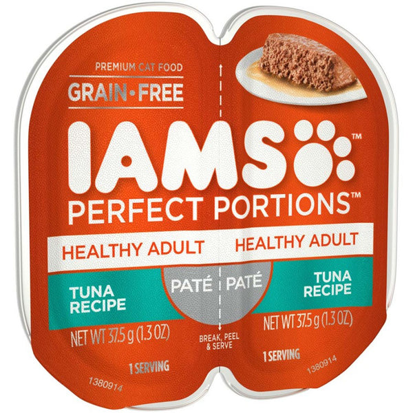 Iams Perfect Portions Healthy Adult Pate Wet Cat Food Tuna 6 Oz, 24 Pk - Premium Petcare from Scarlet Themis - Just $42.83! Shop now at PETGS