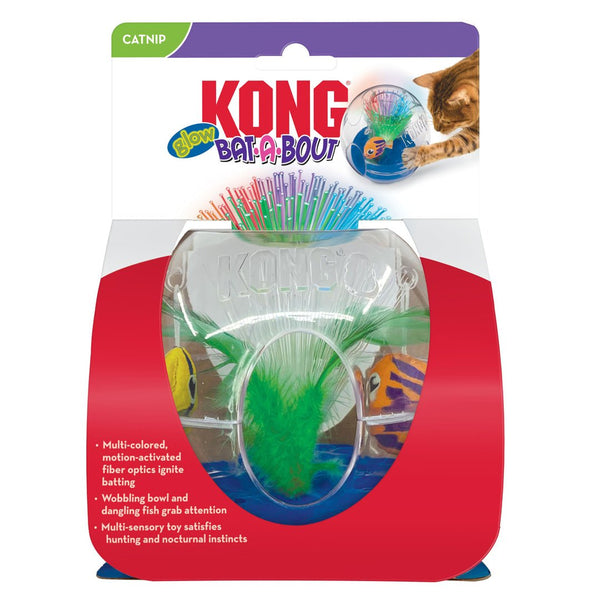 KONG Bat-A-Bout Glow Aquarium Cat Toy 1ea/MD - Premium Petcare from Scarlet Themis - Just $20.46! Shop now at PETGS