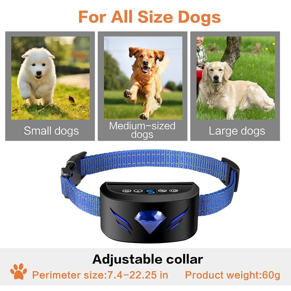 Pet Dog Rechargeable Anti Bark Collar Control - Premium Leashes, Collars & Petwear from Grey Ismene - Just $21.38! Shop now at PETGS
