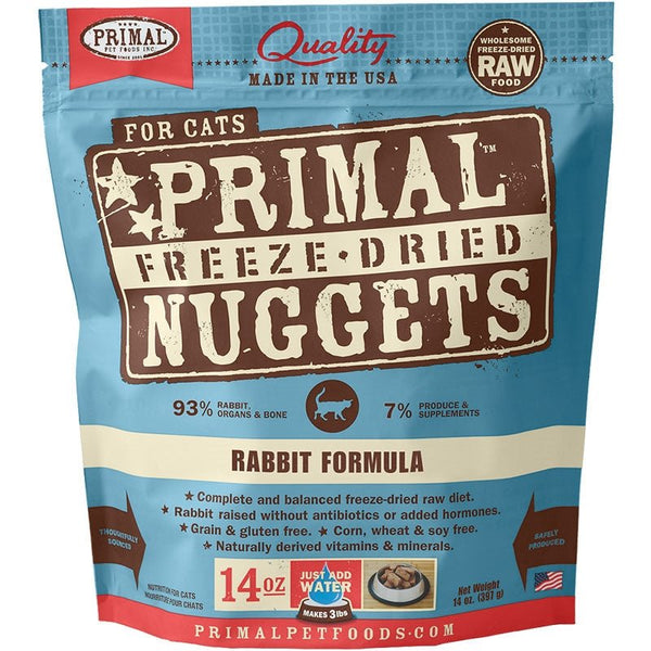Primal Pet Foods Freeze Dried Food For Cats 14Oz Rabbit - Premium Petcare from Scarlet Themis - Just $65.12! Shop now at PETGS