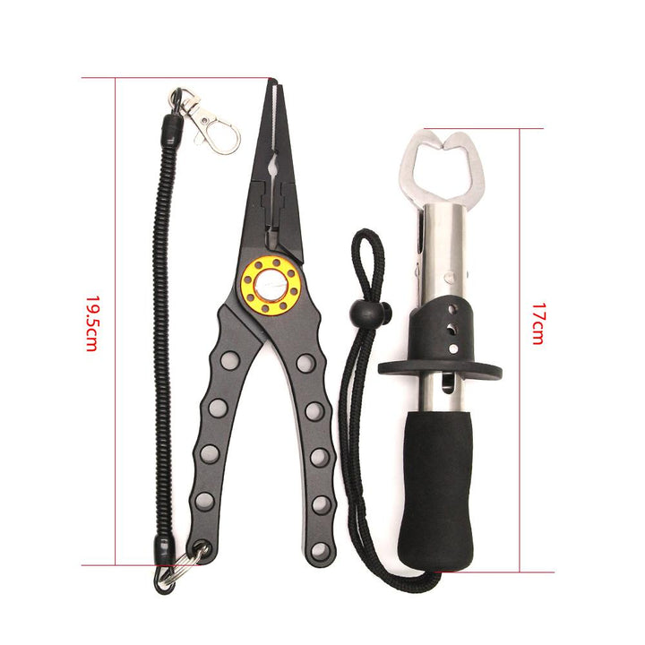 Stainless Steel Multifunctional Fishing Pliers Set Fish Lip Gripper - Premium Fishing from Pink Iolaus - Just $14.66! Shop now at PETGS